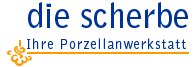 Logo Die Scherbe - Ihre Porzellanwerkstatt